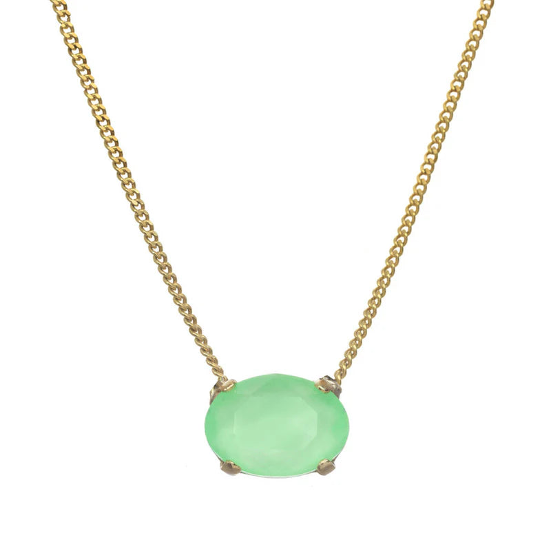 TOVA Iza Electric Green Necklace