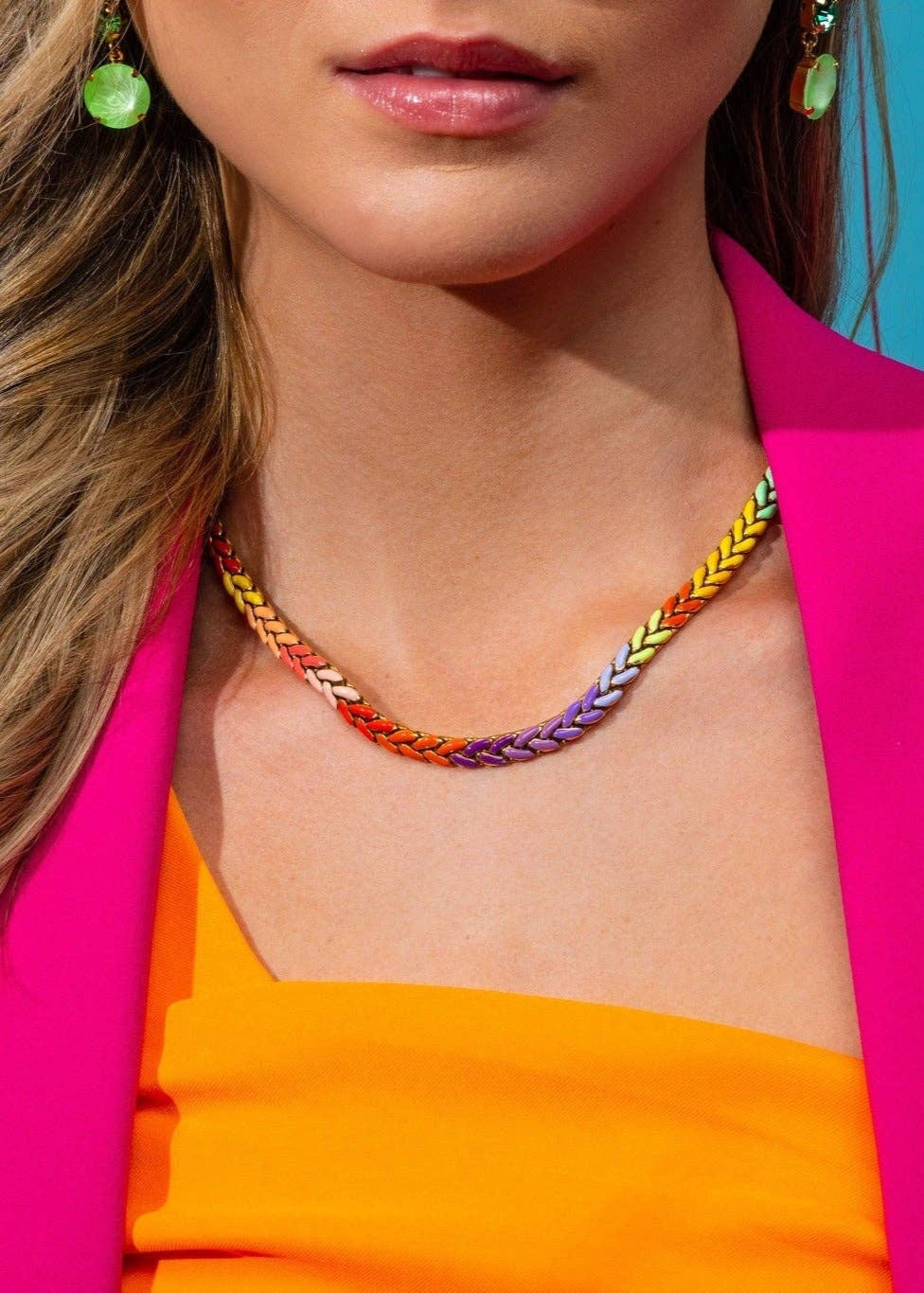TOVA: Torin Earrings in Electric Yellow