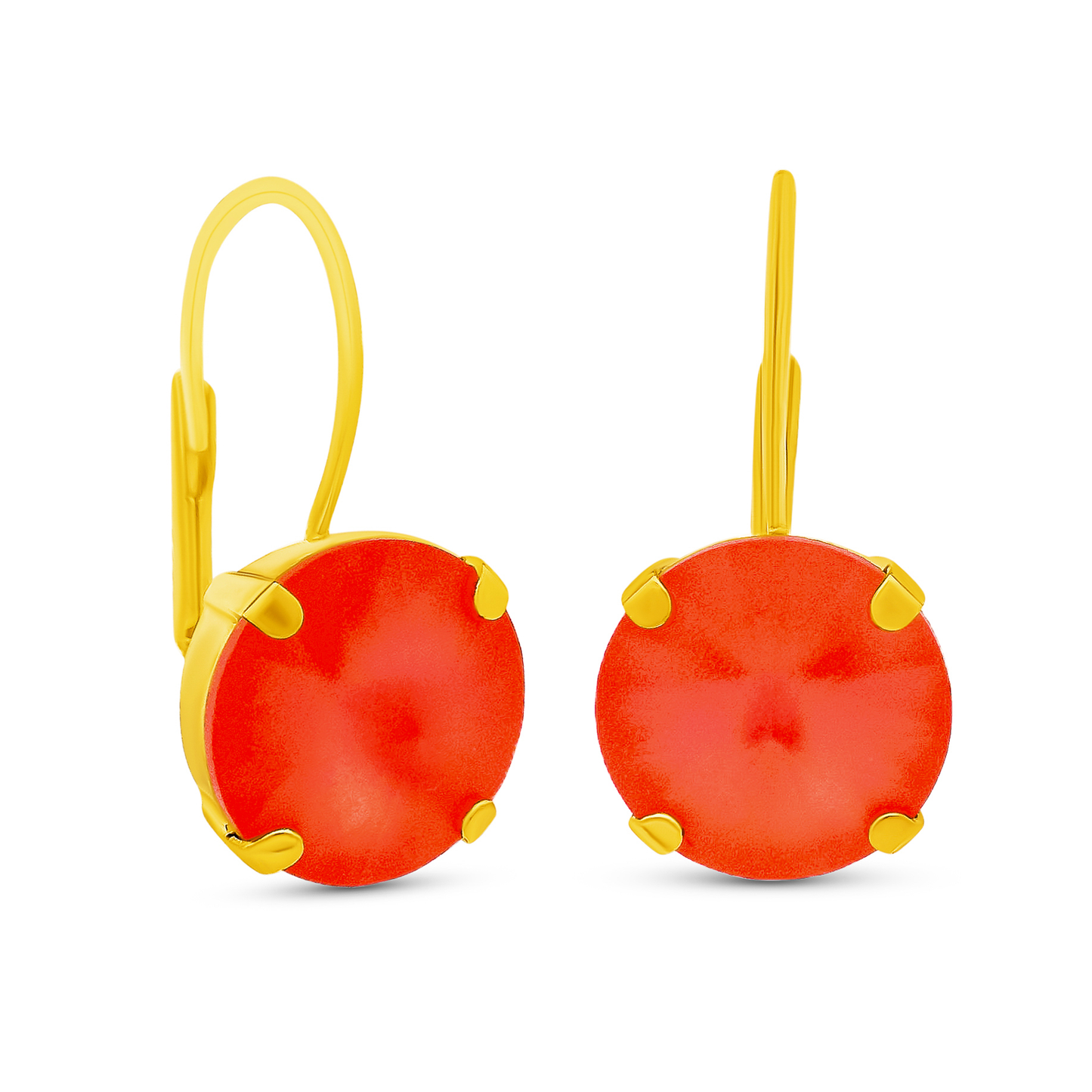 Caitlin Small Round Earrings in Candy Crush - Uniquely Claudia Boutique