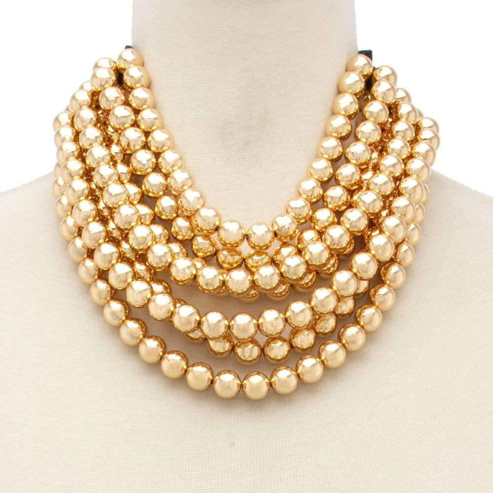 Beaded Layered Magnetic Closure Necklace | Uniquely Claudia Boutique