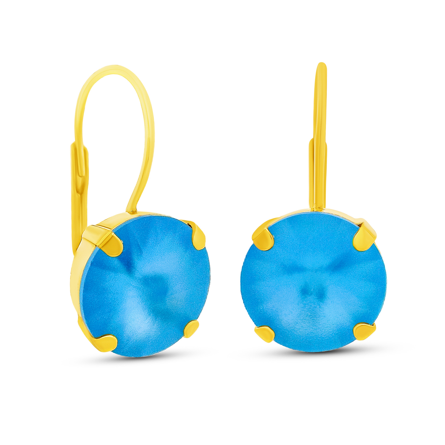 Caitlin Small Round Earrings in Candy Crush - Uniquely Claudia Boutique