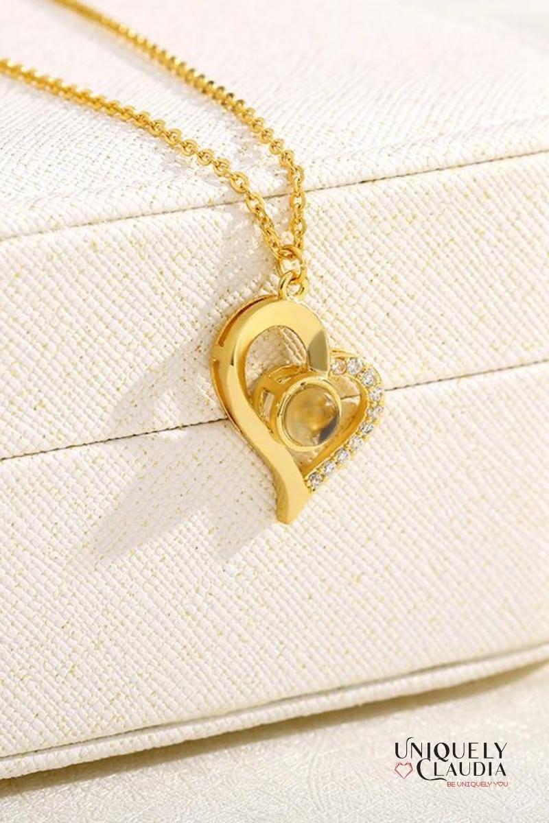 Love Heart Stainless Steel Necklace | Uniquely Claudia Boutique