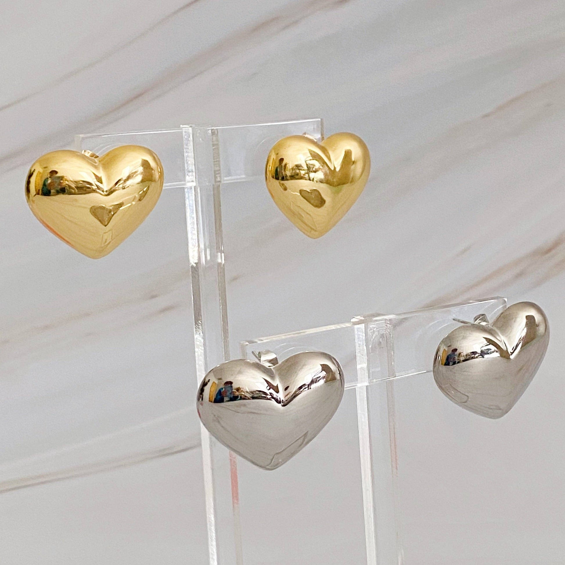 Polish My Heart Stud Earrings - Uniquely Claudia Boutique