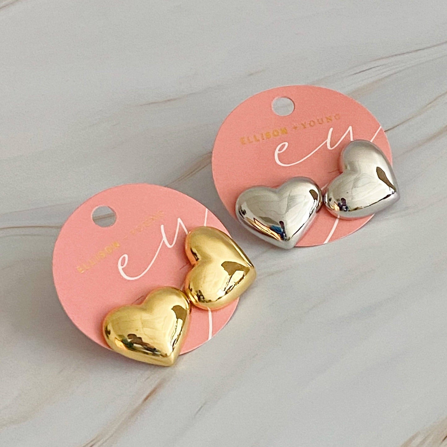 Polish My Heart Stud Earrings - Uniquely Claudia Boutique