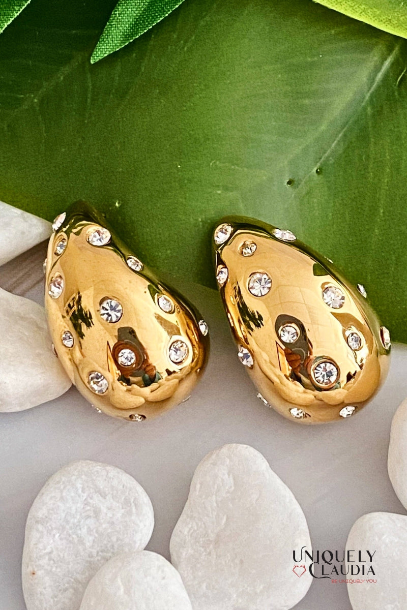 So Chic Jeweled Teardrop Earrings | Uniquely Claudia Boutique
