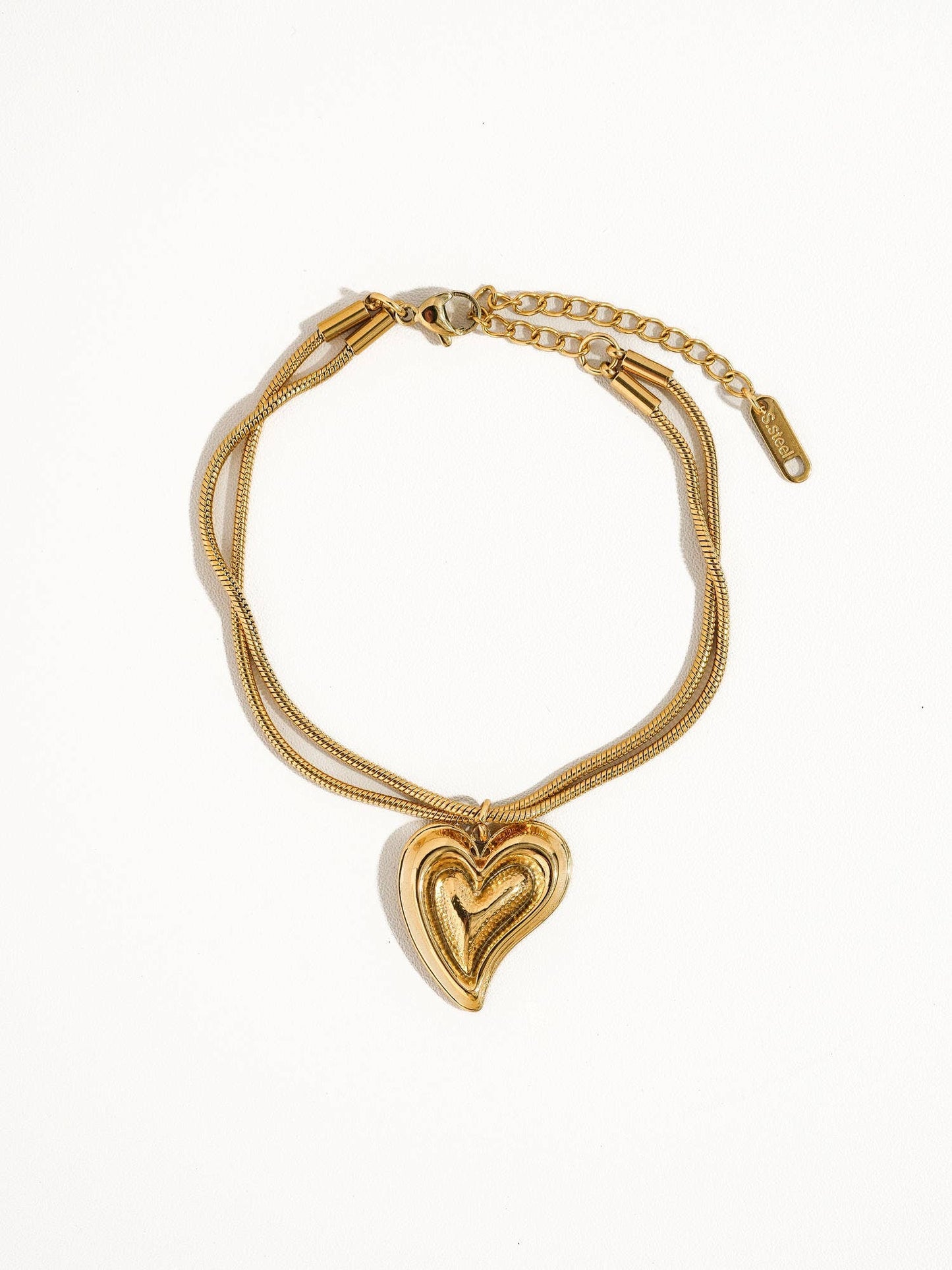 Dione 18K Gold Heart Bracelet - Uniquely Claudia Boutique