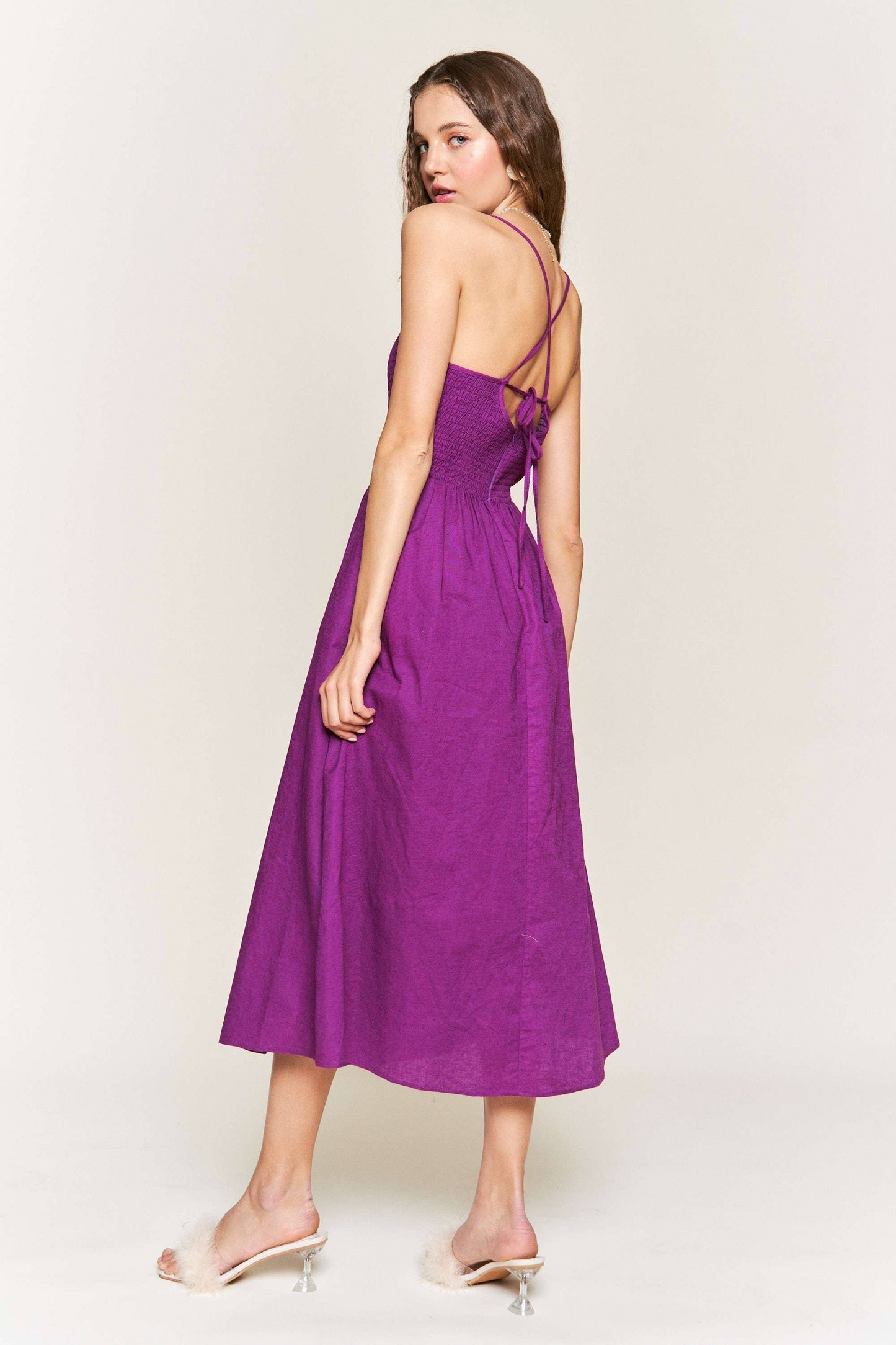 Mandy Sleeveless Midi Dress | Uniquely Claudia