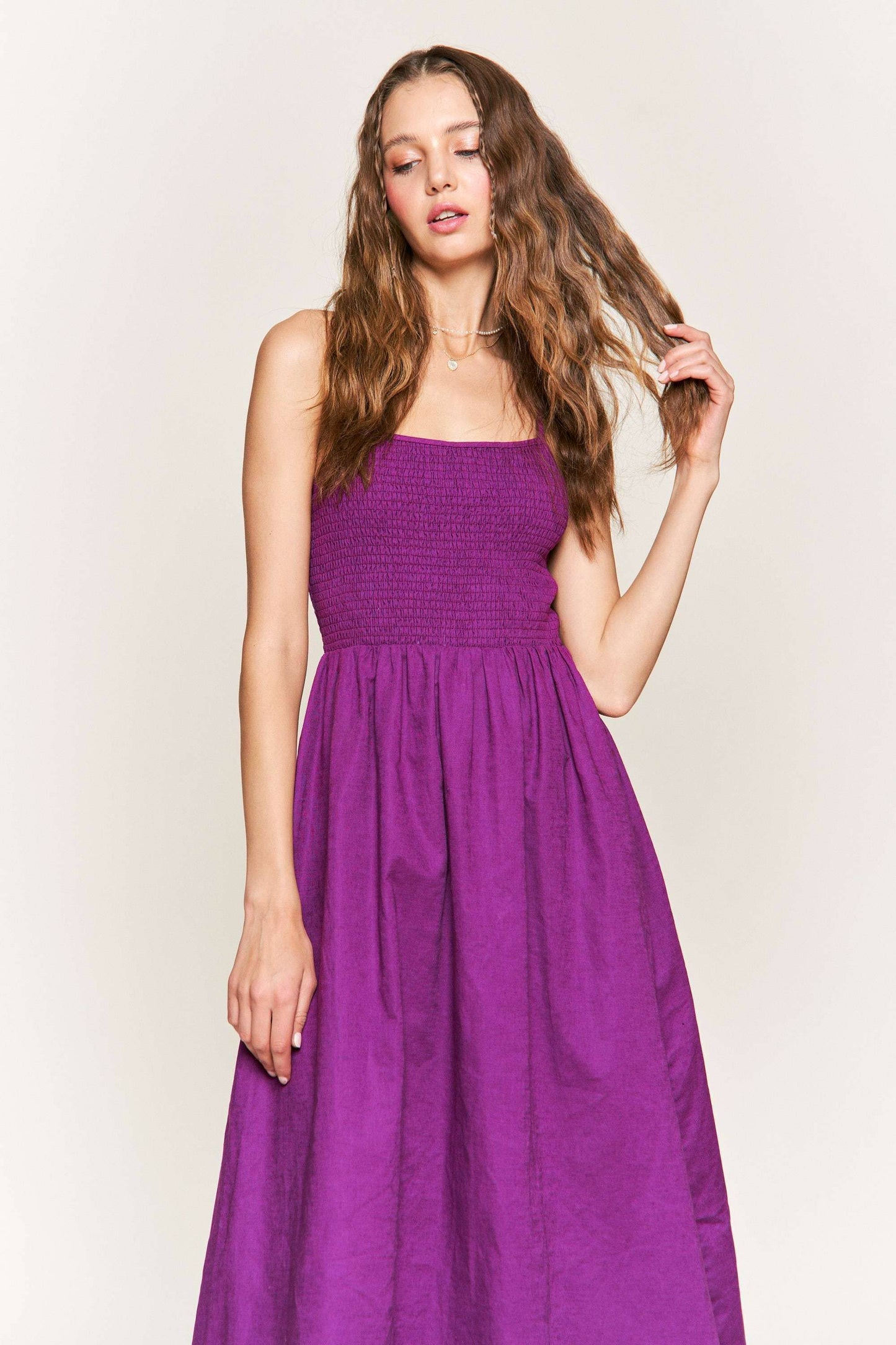 Mandy Sleeveless Midi Dress | Uniquely Claudia