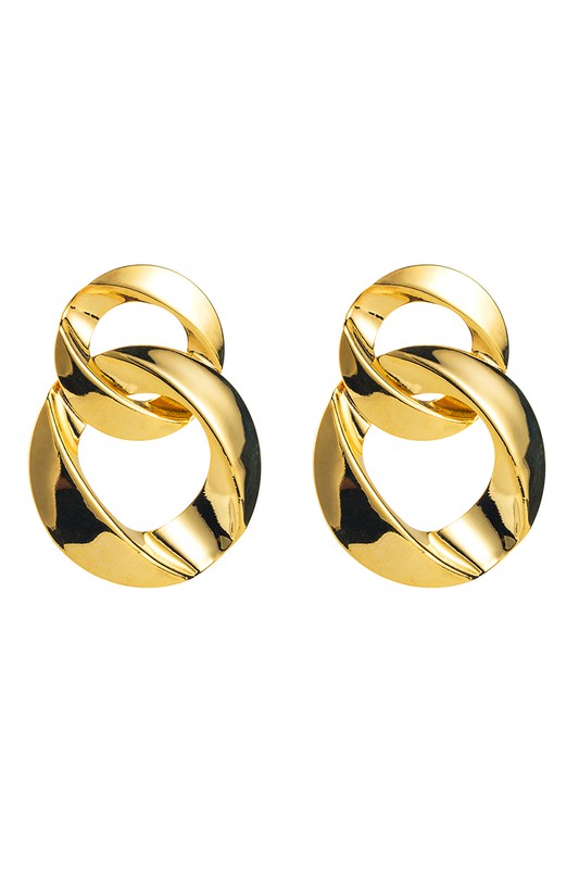 Chain Dangle 18k Plated Earrings | Uniquely Claudia Boutique