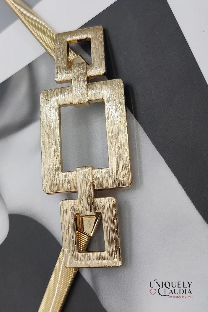Rectangles Stretch Belt | Uniquely Claudia Boutique
