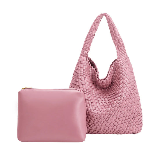 MELIE BIANCO: Johanna Orchid Recycled Vegan Shoulder Bag | Uniquely Claudia Boutique