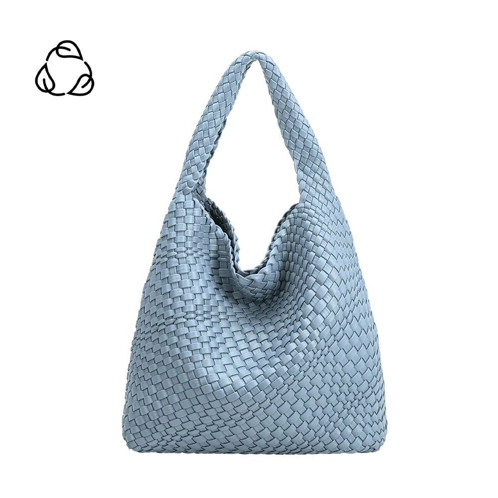 MELIE BIANCO: Johanna Sky Recycled Vegan Shoulder Bag | Uniquely Claudia Boutique