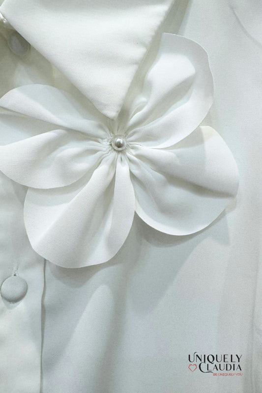 Full of Flowers Long Sleeve Blouse - Uniquely Claudia Boutique