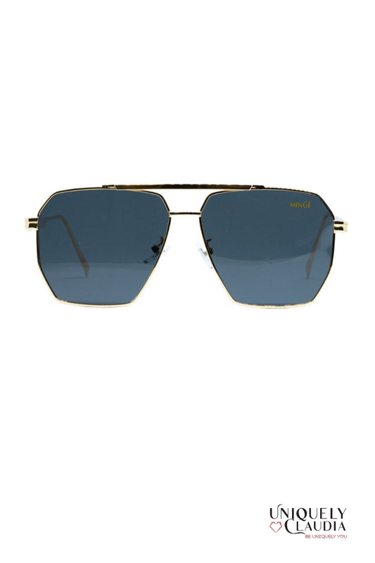 Harlow Black Goldtone Sunglasses | Uniquely Claudia Boutique