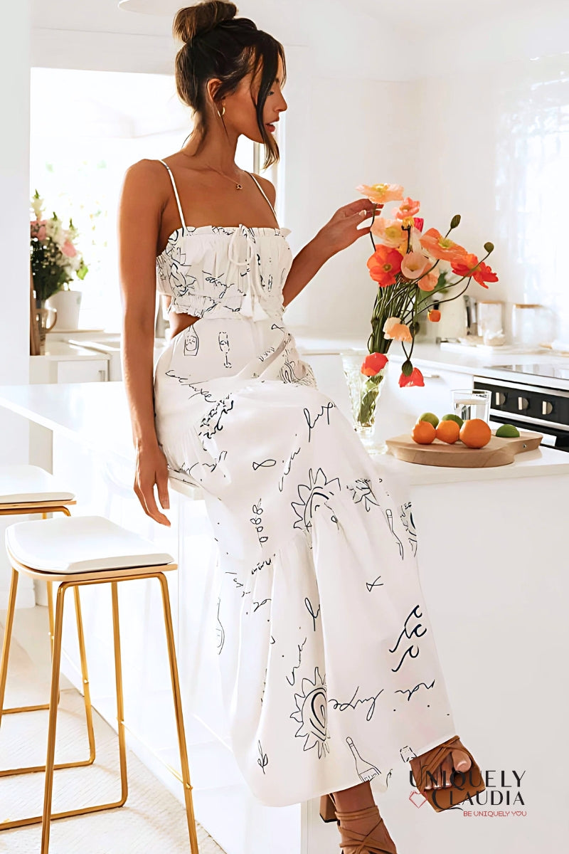 Clarissa Bandeau Swing Maxi Dress | Uniquely Claudia Boutique