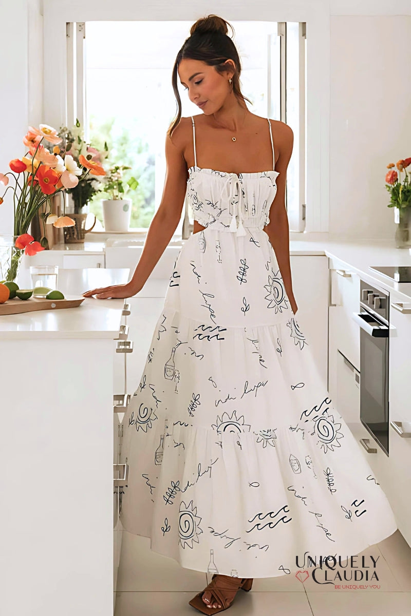 Clarissa Bandeau Swing Maxi Dress | Uniquely Claudia Boutique