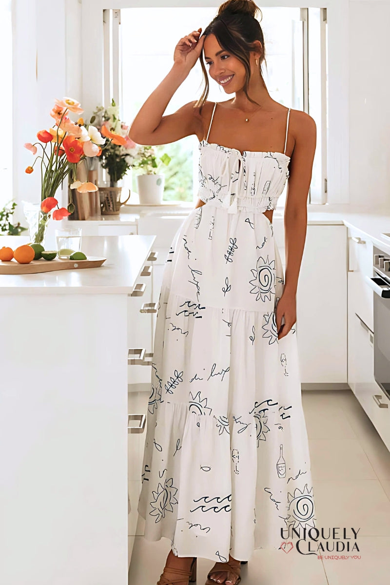 Clarissa Bandeau Swing Maxi Dress | Uniquely Claudia Boutique
