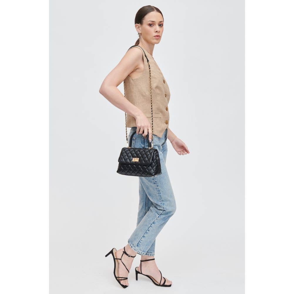 Cordelia Quilted Black Crossbody Bag - Uniquely Claudia Boutique