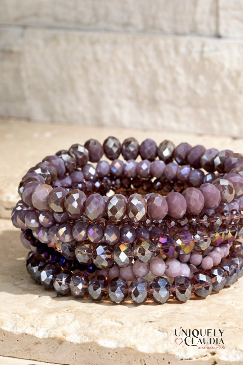 Reflections Multi-Strand Glass Beaded Bracelet | Uniquely Claudia Boutique