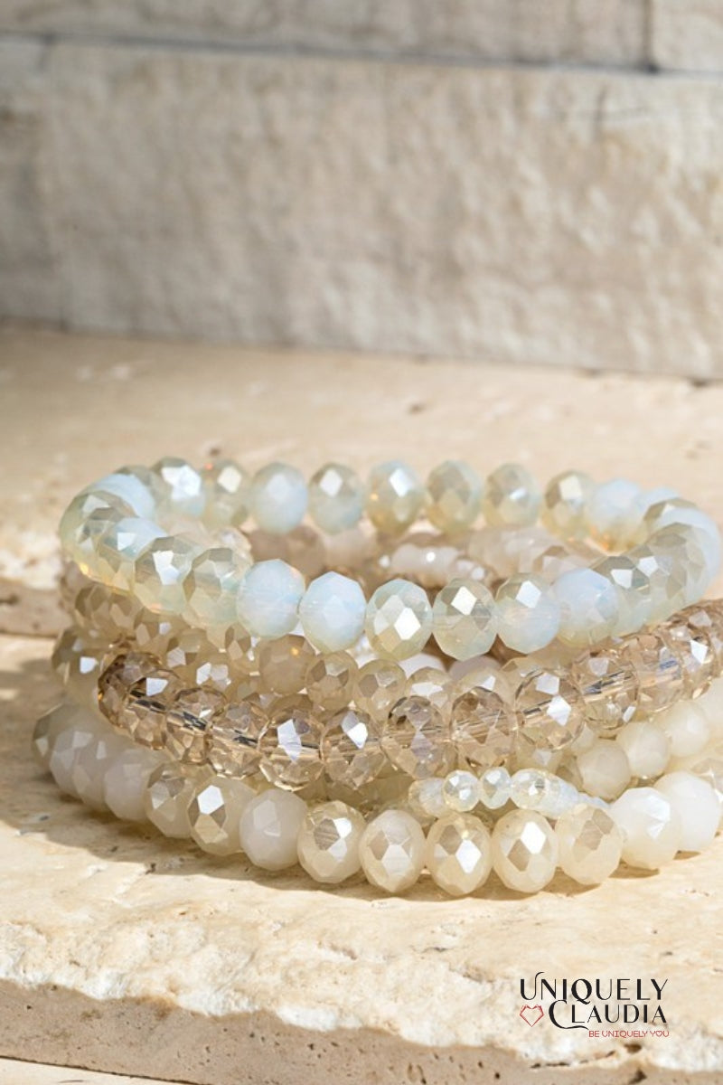 Reflections Multi-Strand Glass Beaded Bracelet | Uniquely Claudia Boutique