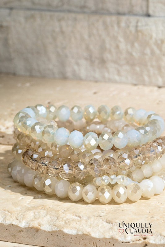 Reflections Multi-Strand Glass Beaded Bracelet | Uniquely Claudia Boutique