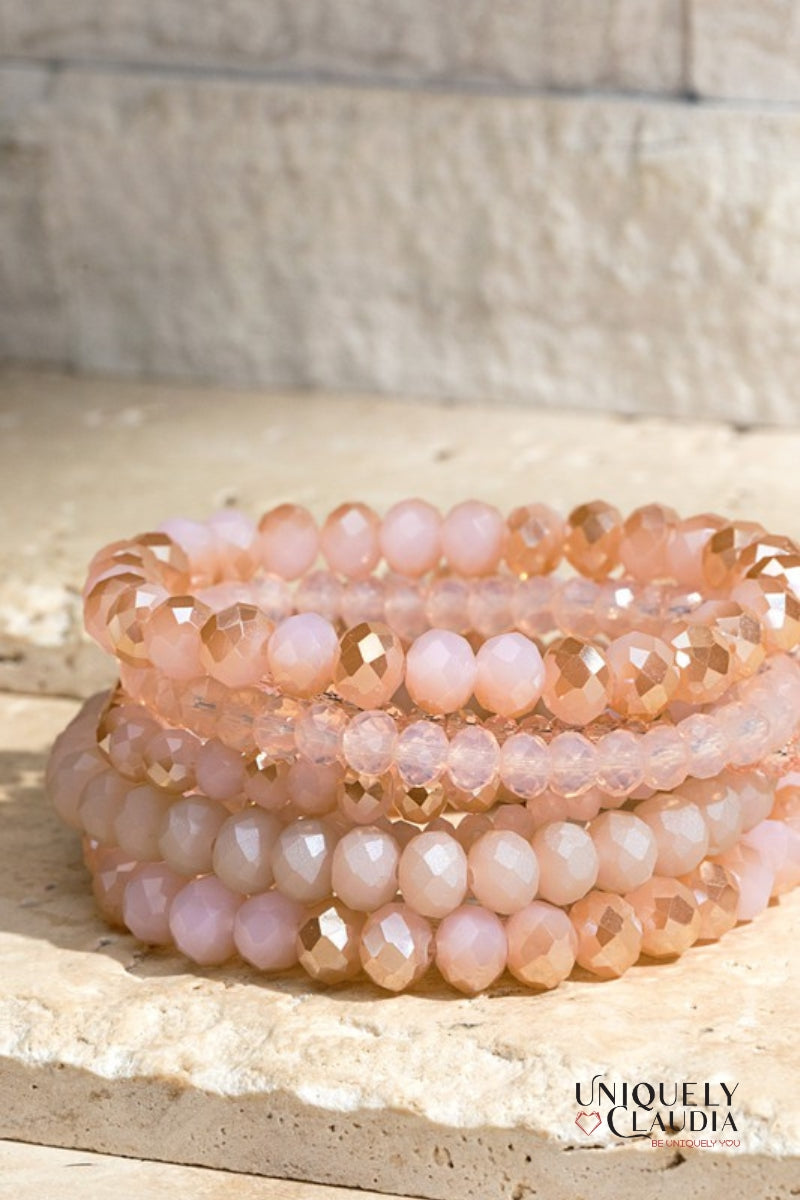 Reflections Multi-Strand Glass Beaded Bracelet | Uniquely Claudia Boutique