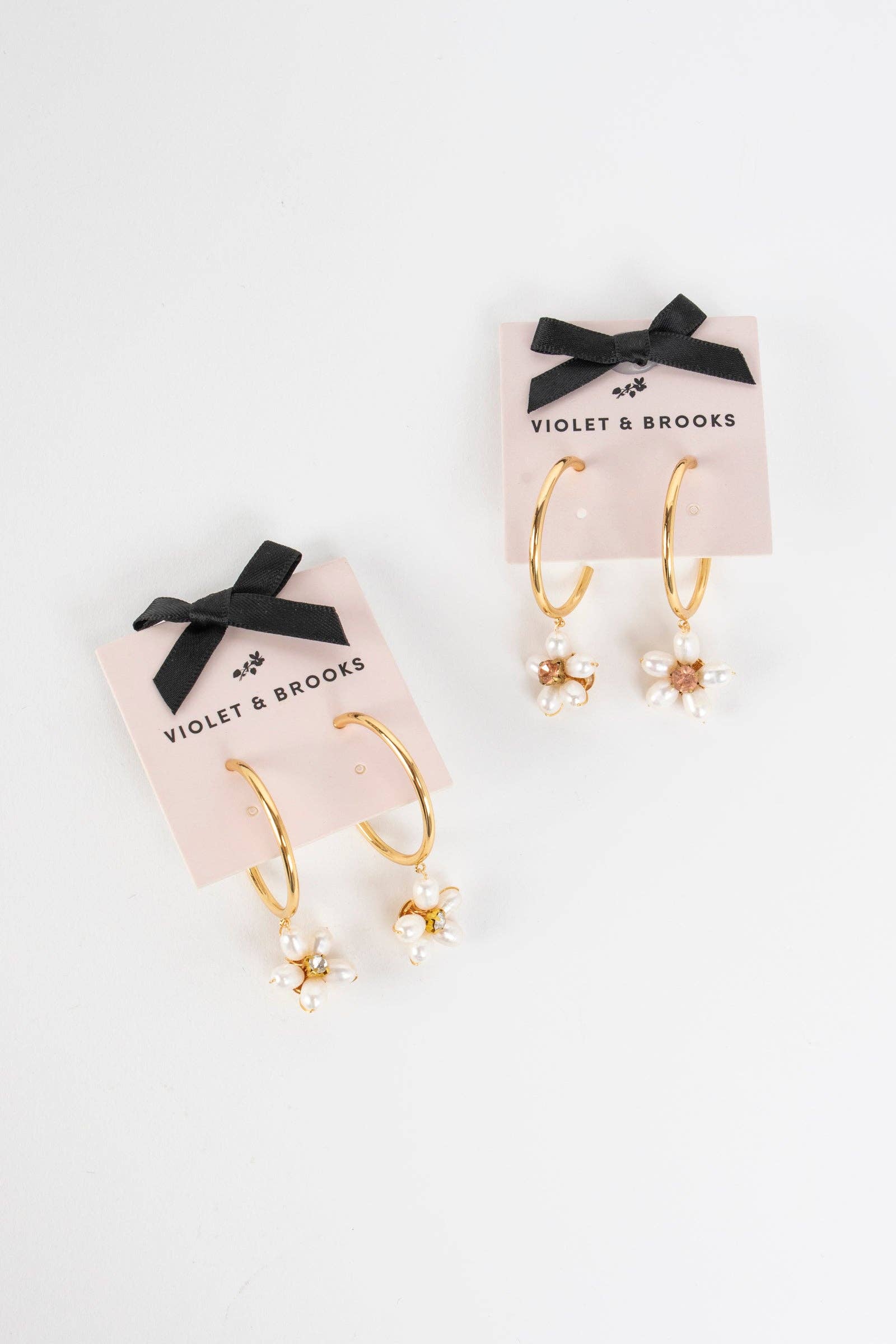 Pearl Flower Hoop | Uniquely Claudia