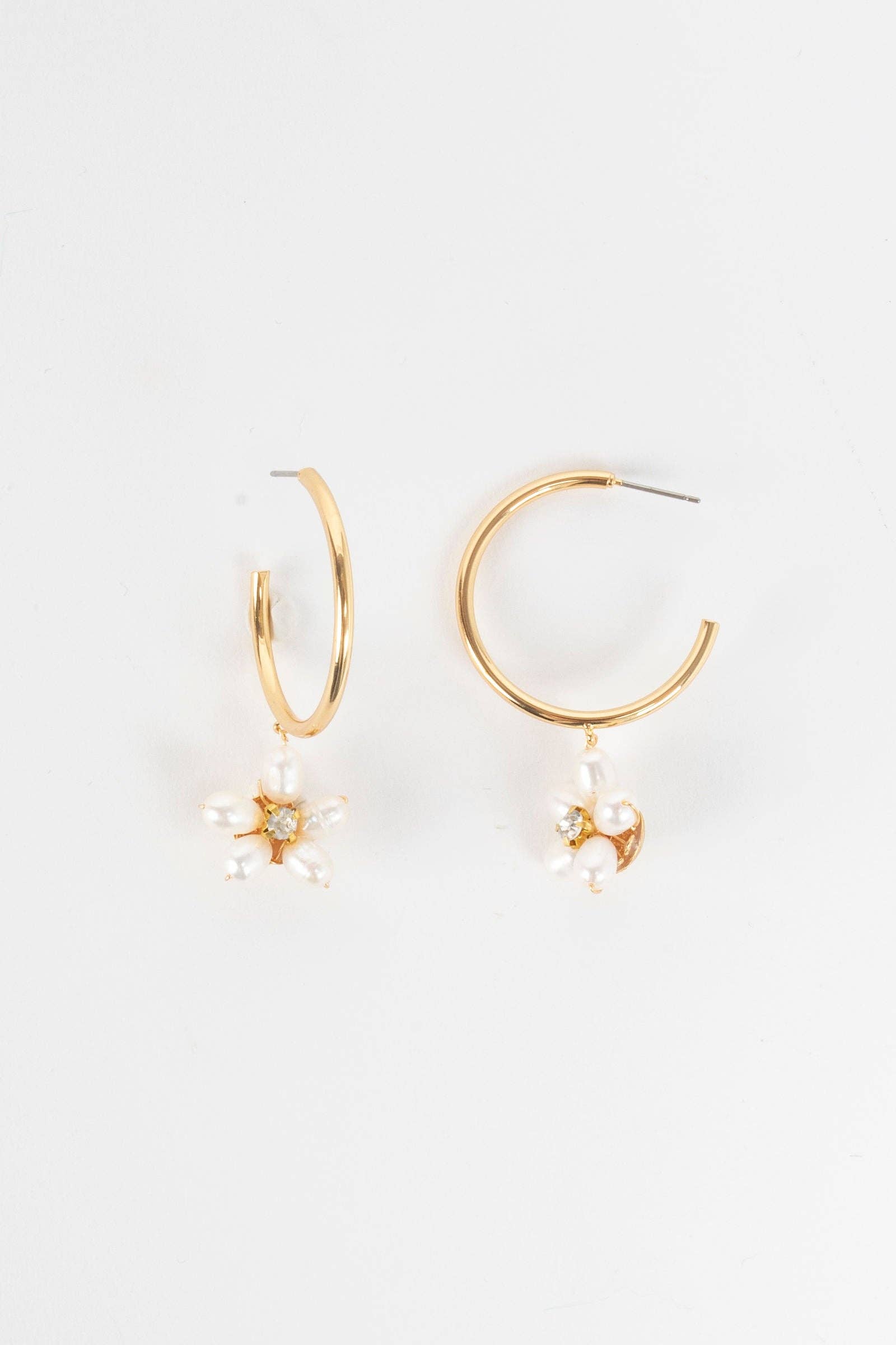 Pearl Flower Hoop | Uniquely Claudia