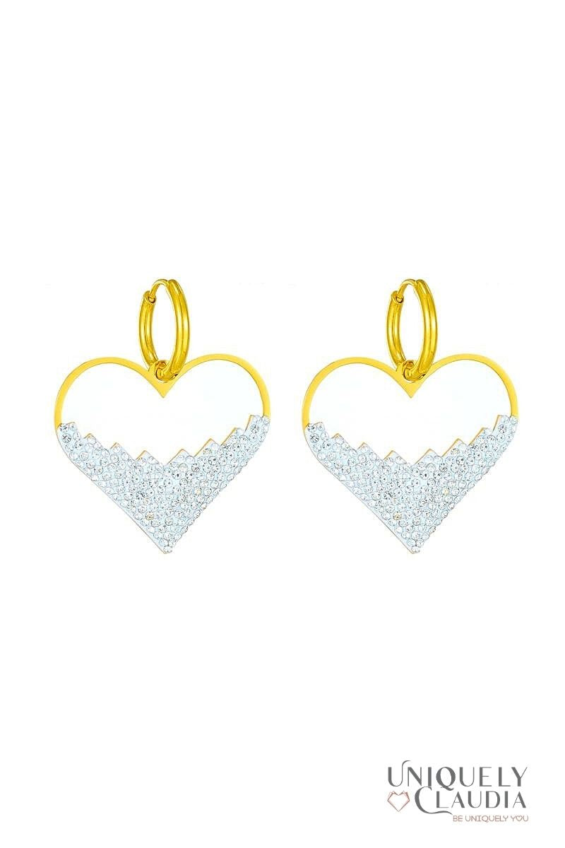 Women's Earrings | Glowing Heart Stainless Steel Earrings | Uniquely Claudia Boutique