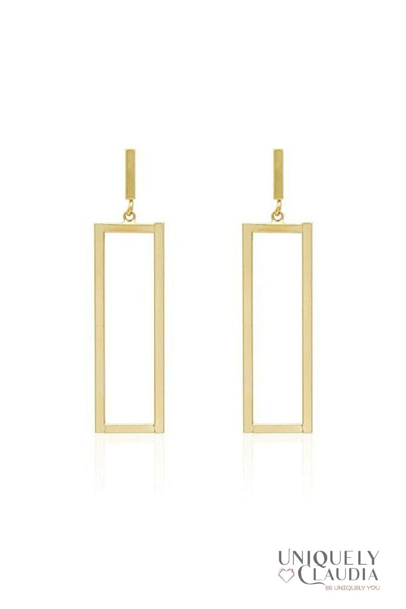 Women's Earrings | Modern Frame Stainless Steel Earrings | Uniquely Claudia Boutique