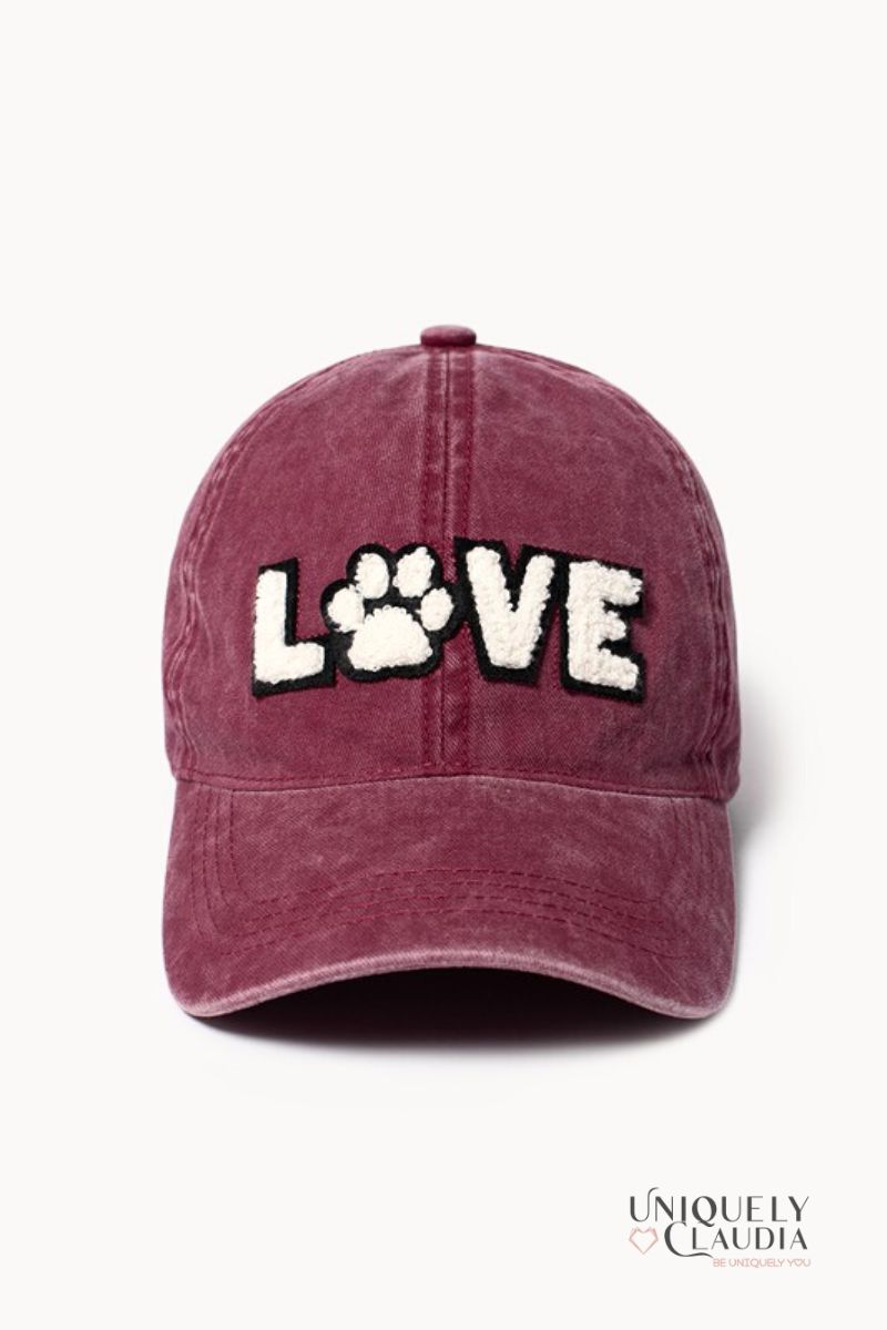 Pet Lover Chenille Patch Cap| Uniquely Claudia Boutique