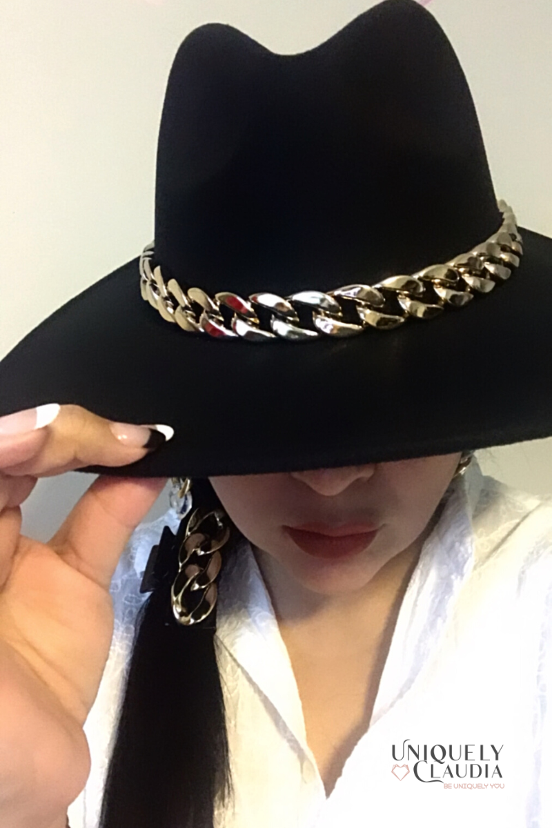 Chain Band Hat | Dakota Chain Band Hat | Uniquely Claudia