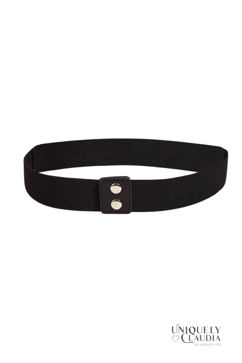 Rhinestone Elastic Fashion Belt - UNIQUELY CLAUDIA