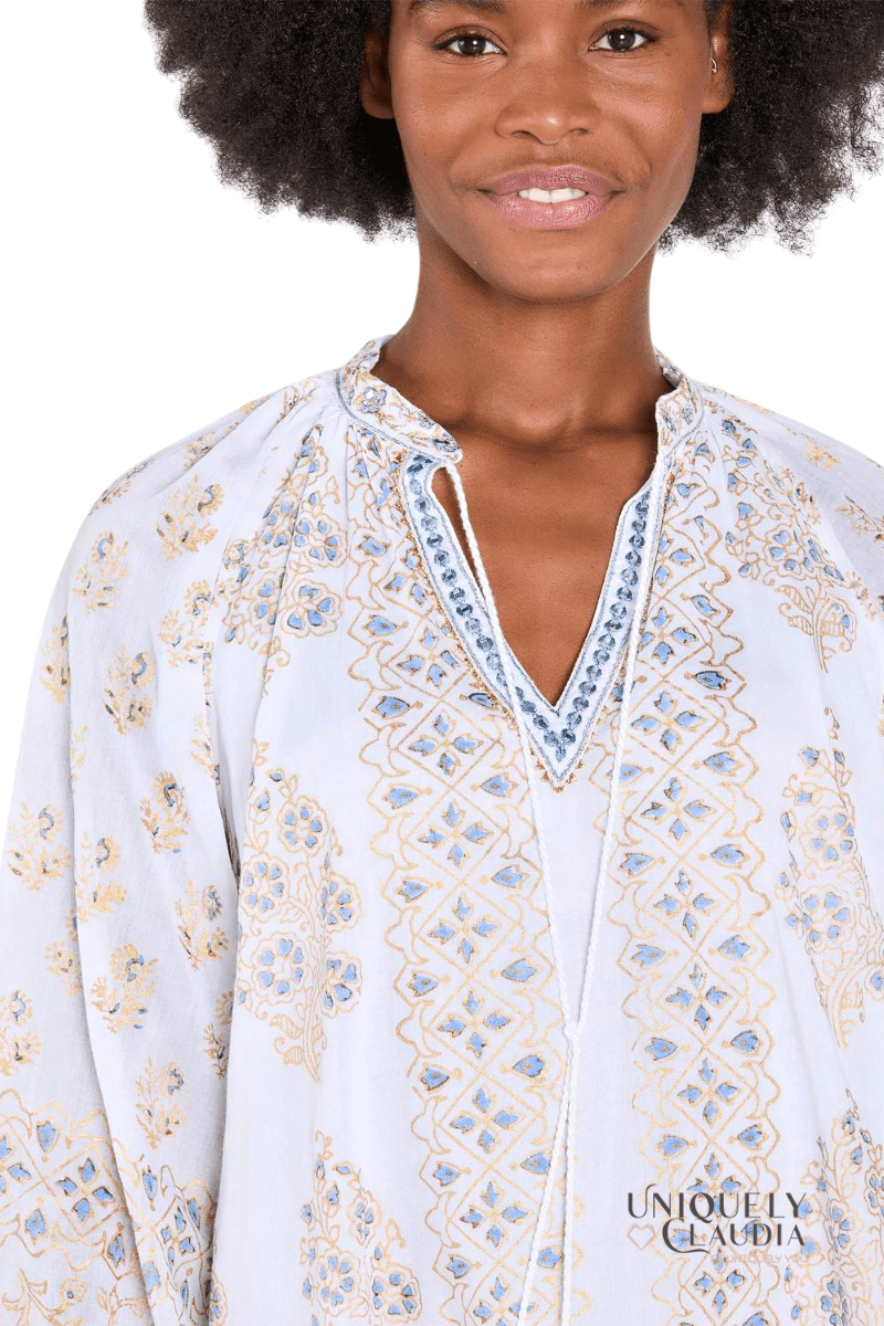 Luxury Resort Wear | Ivanna Embellished Tunic Dress | Uniquely Claudia Boutique