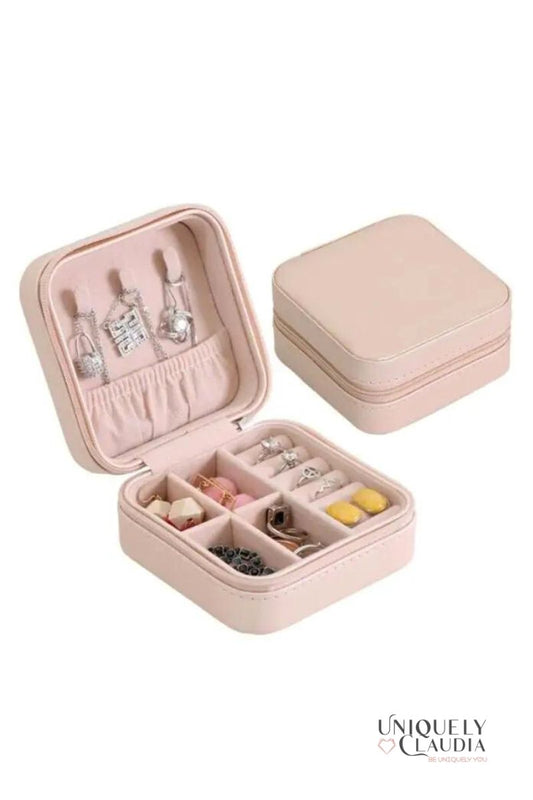 Mini Jewelry Box | Pink Mini-Jewelry Travel Box | Uniquely Claudia Boutique