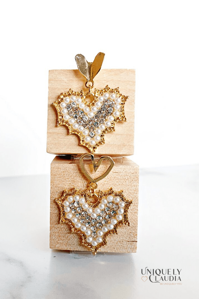 Hearts Holding Hearts Earrings - UNIQUELY CLAUDIA