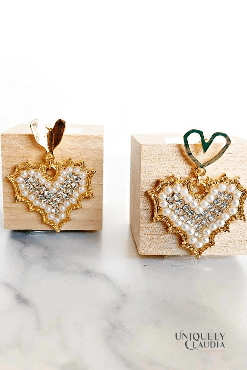 Hearts Holding Hearts Earrings - UNIQUELY CLAUDIA