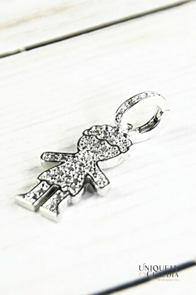 Stainless Steel Son Love Pave Necklace - UNIQUELY CLAUDIA