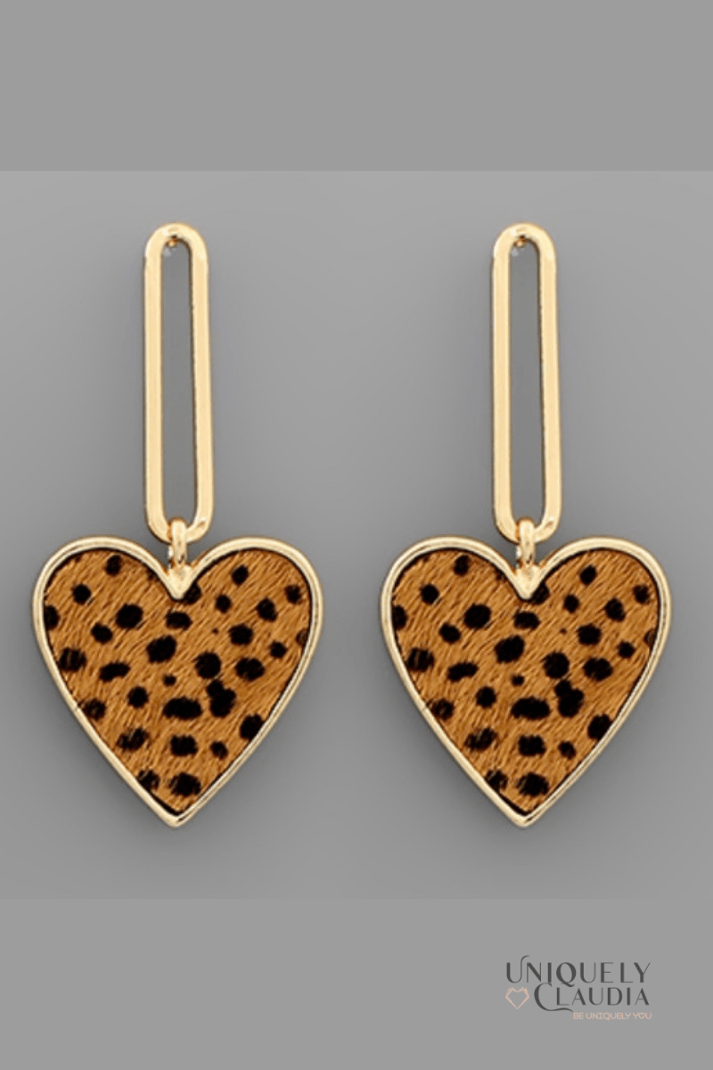 Wild Heart Fashion Earrings - UNIQUELY CLAUDIA
