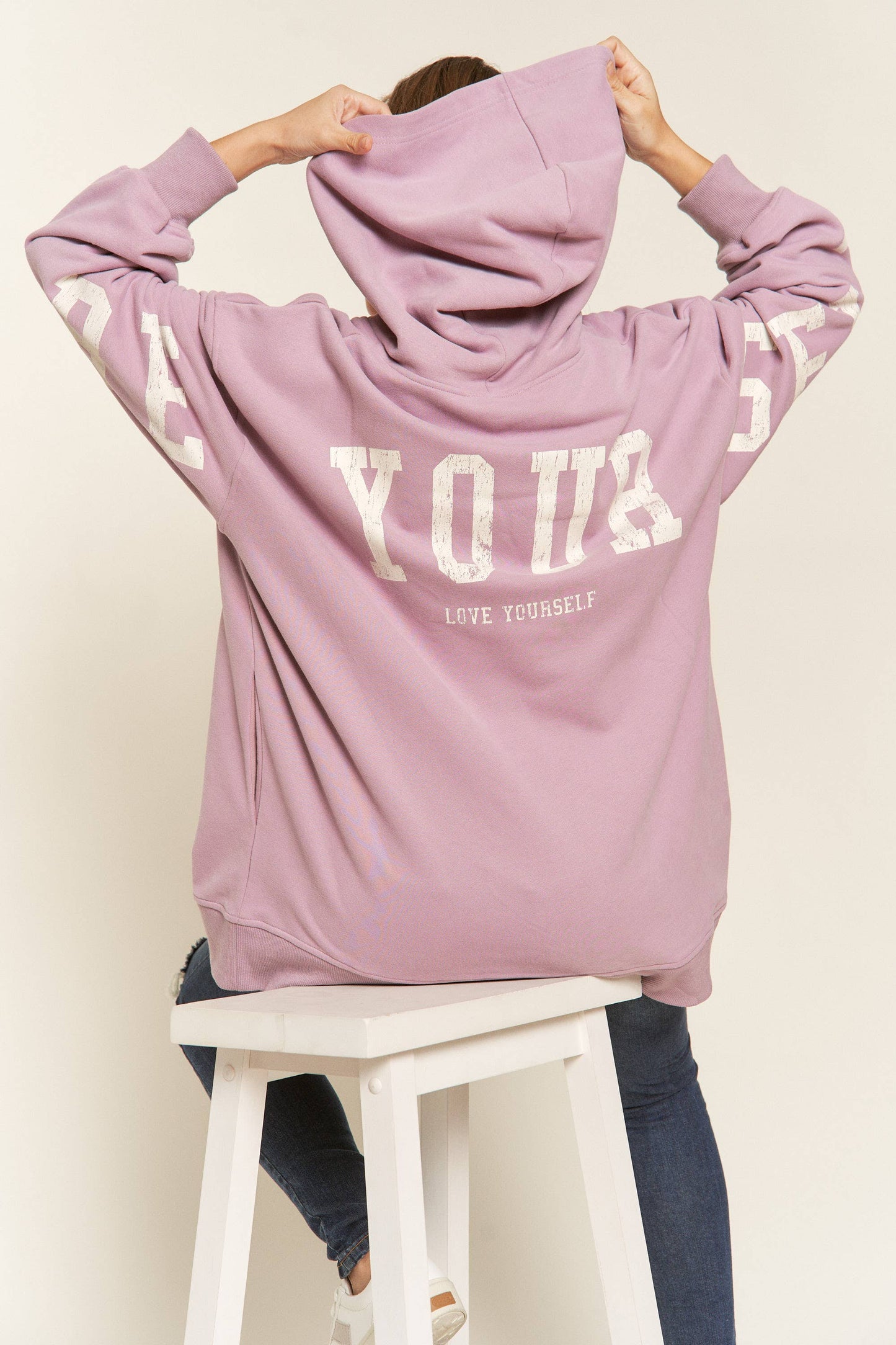Be Yourself Hoodie Oversized Sweatshirt | Uniquely Claudia Boutique