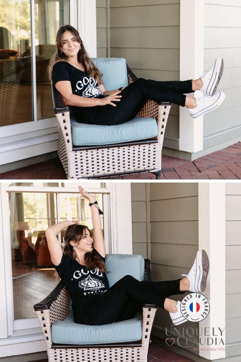 Women's Tshirts | Good Vibes Only Tee | Uniquely Claudia Boutique