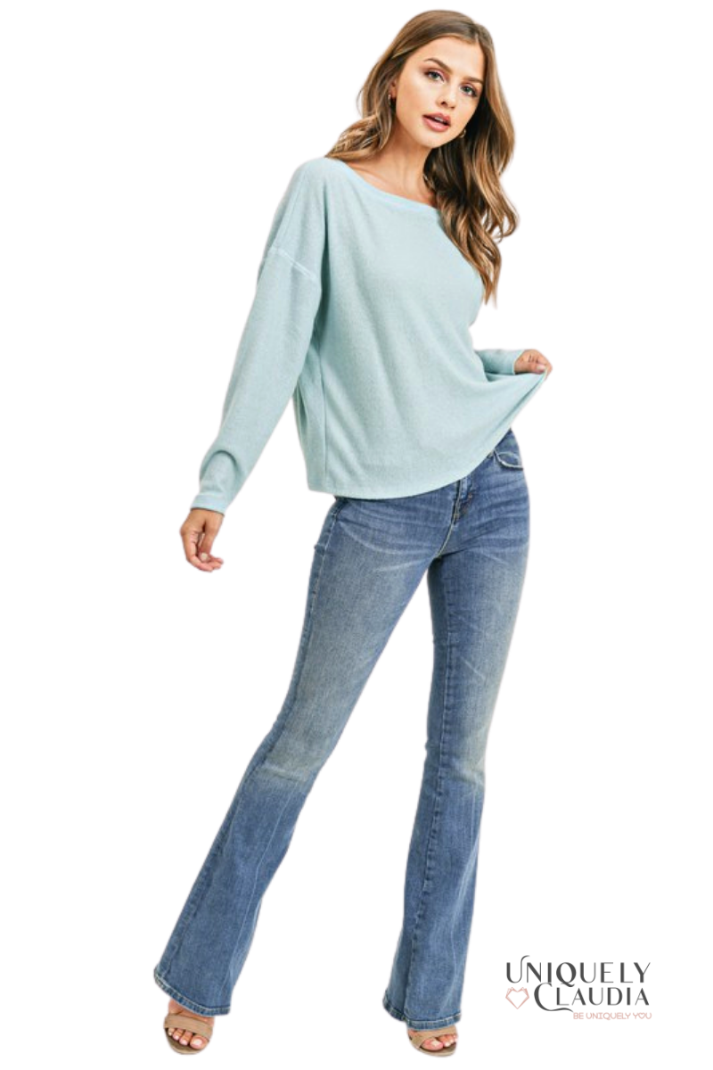 Alexia Pullover Open-Back Sweater | Uniquely Claudia Boutique