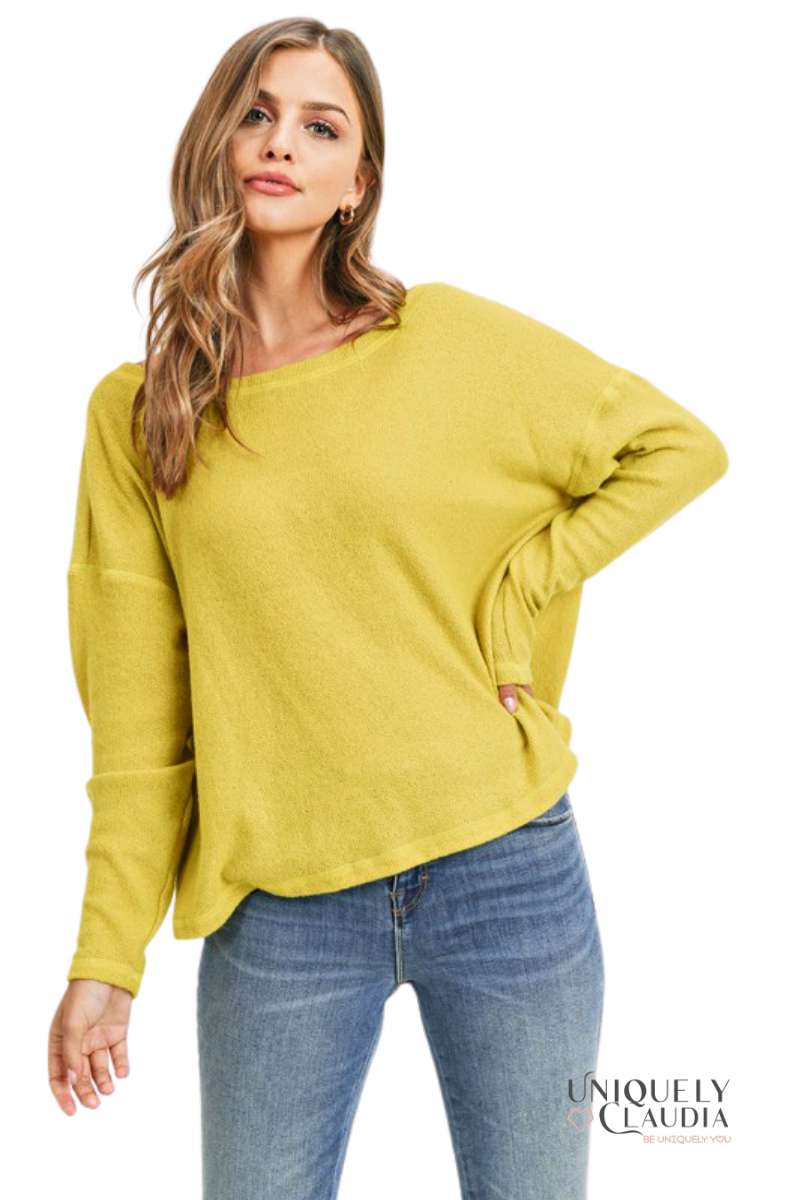 Alexia Pullover Open-Back Sweater | Uniquely Claudia Boutique