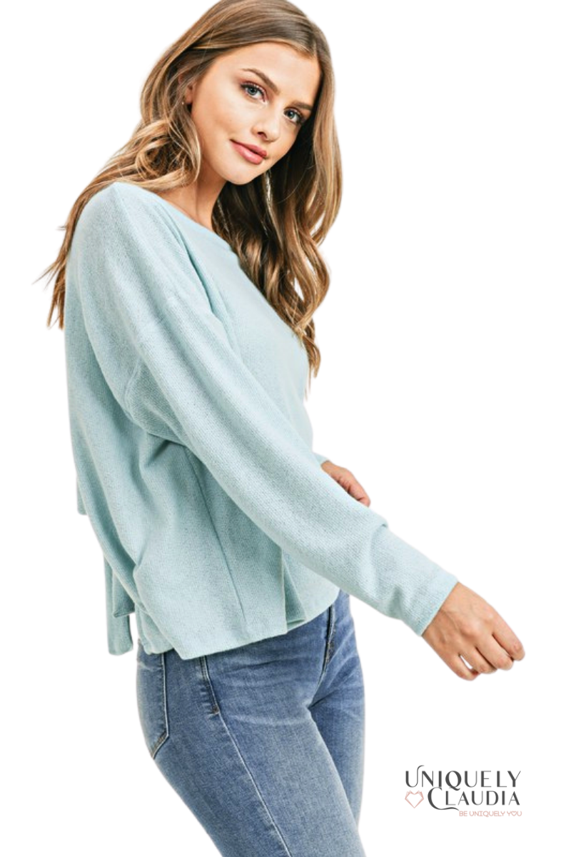 Alexia Pullover Open-Back Sweater | Uniquely Claudia Boutique