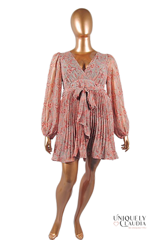 EDGY PLUS: Belinda Lurex Fit & Flare Dress - UNIQUELY CLAUDIA