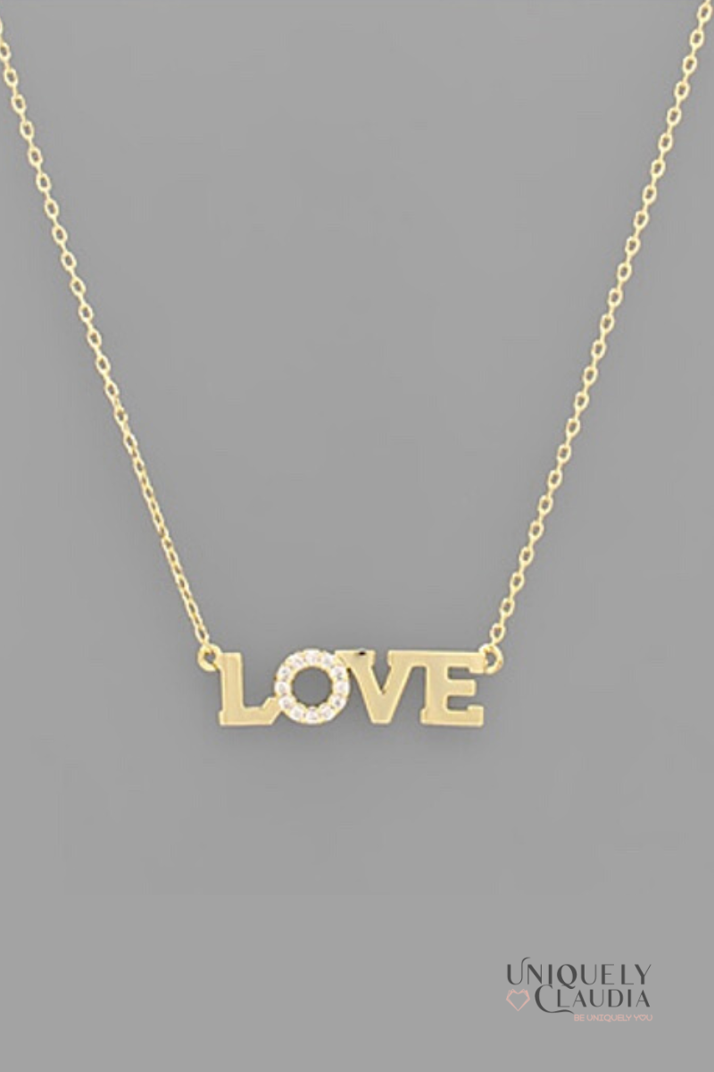 Sparkling Love Necklace | Uniquely Claudia