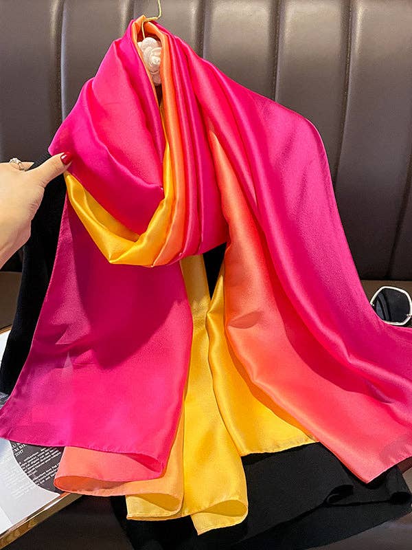 Gradient Vegan Silk Scarf - Uniquely Claudia Boutique