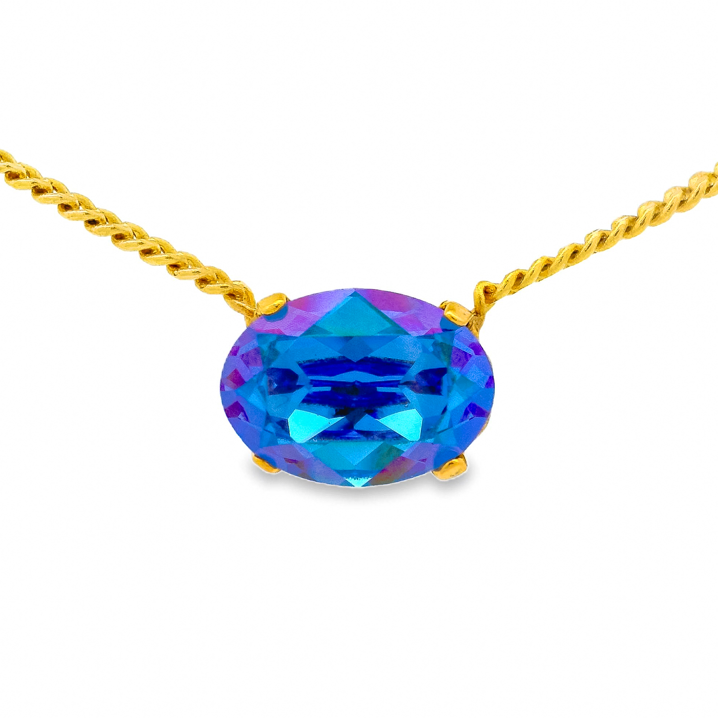 TOVA Iza Candy Crush Fuchsia Matte Necklace - Uniquely Claudia Boutique
