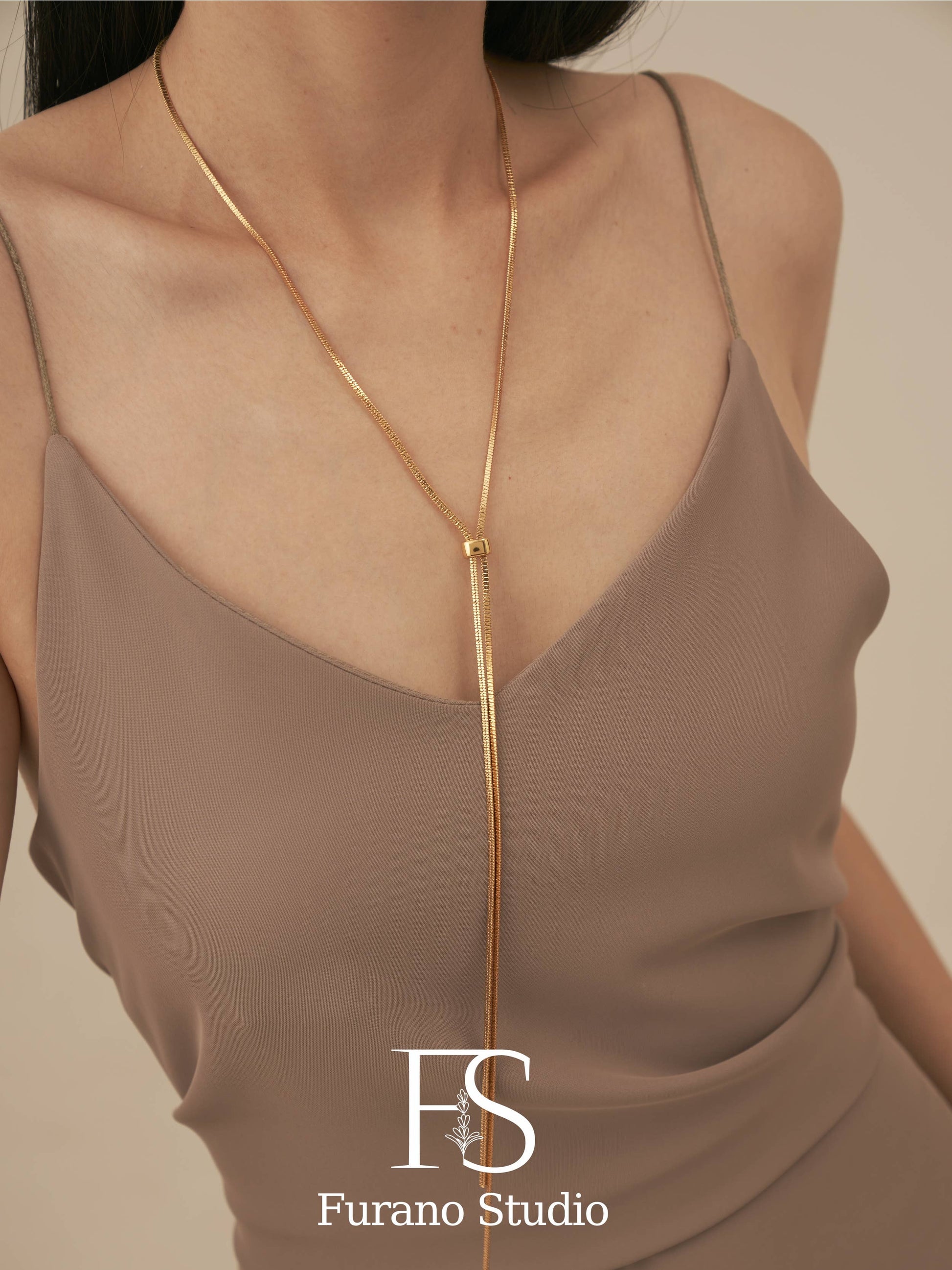 18K Gold Plated Lariat Necklace - Uniquely Claudia Boutique