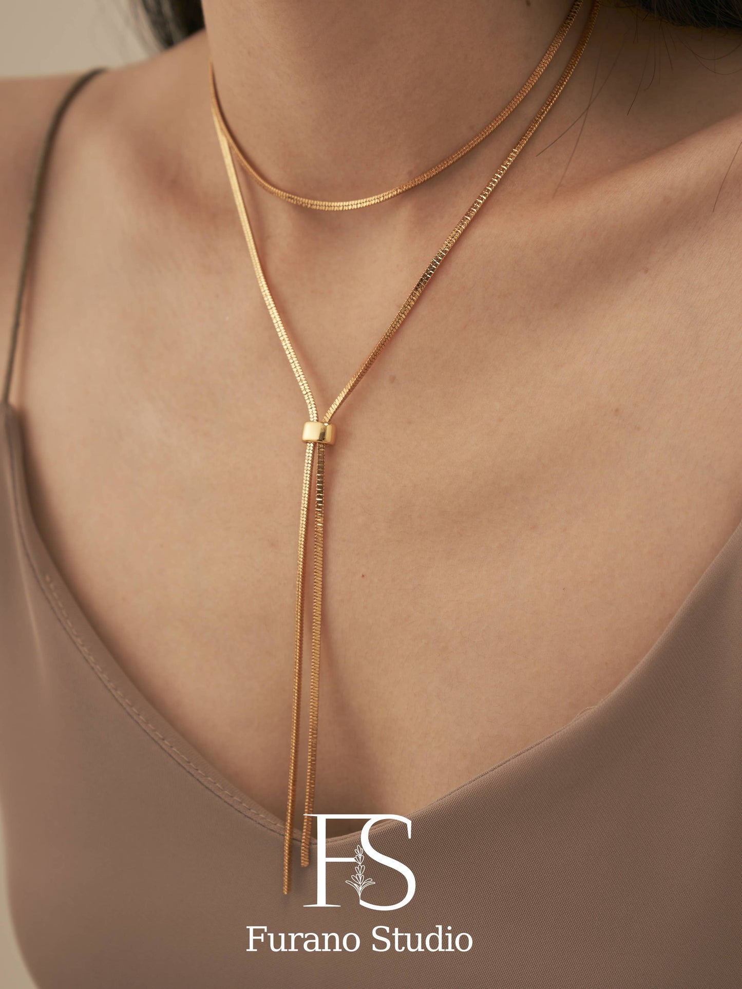 18K Gold Plated Lariat Necklace - Uniquely Claudia Boutique